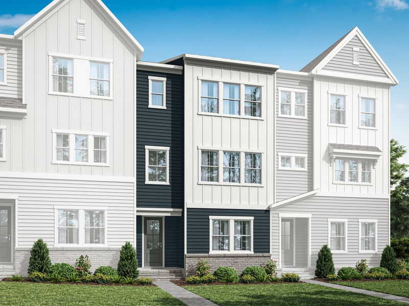 Representative exterior photo of a completed home built from the Nola by Tri Pointe Homes in Holding Village, Wake Forest, NC (Image 16).