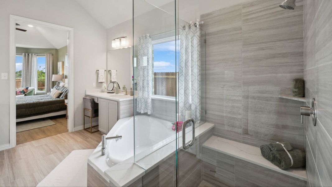 Representative furnished interior of a home built from the Magnolia by Brightland Homes in Hulen Trails, Fort Worth (Image 15).