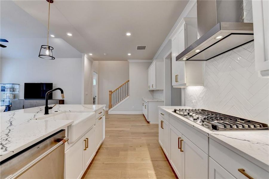 Furnished interior view inside a new home in Ellington Townhomes, Suwanee (Image 54).
