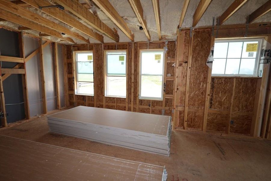 Spacious, unfurnished interior of a new home in Easthaven at Bridgeland Central - Horizon Collection, Cypress (Image 10).