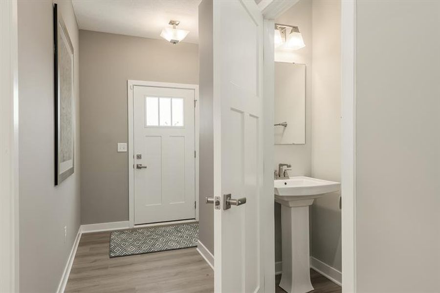 Furnished interior view inside a new home in The Mills at Rocky River Townhomes, Concord (Image 4).