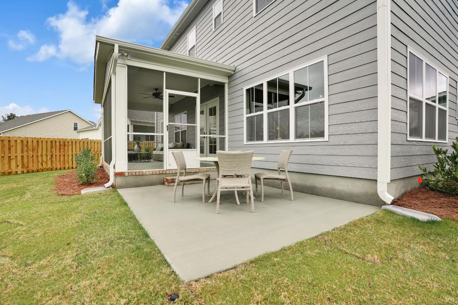 Representative exterior details of a home built from the Harrison by Bill Clark Homes in Sidbury Landing, Wilmington (Image 4).
