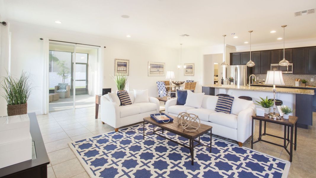 Representative furnished interior of a home built from the Melody by Maronda Homes in Malabar Springs, Palm Bay (Image 5).