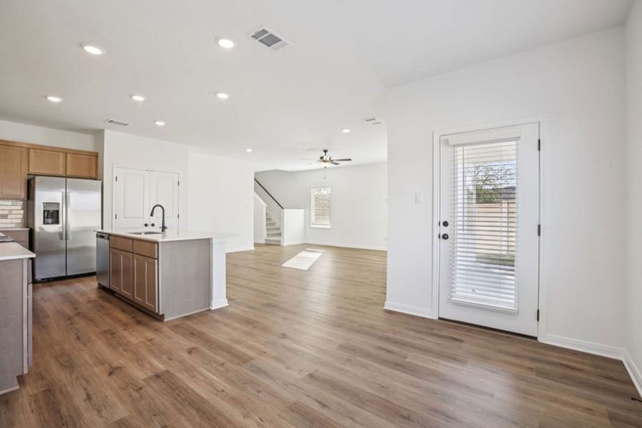 Representative unfurnished interior of a home built from the Coan by Pacesetter Homes in Crosswinds, Kyle (Image 18). Representative unfurnished interior of a home built from the Coan by Pacesetter Homes in Crosswinds, Kyle (Image 18).
