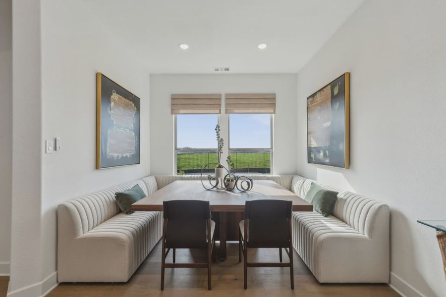 Representative furnished interior of a home built from the Winchester by Chesmar Homes in Lakeview Heights, Azle (Image 4).