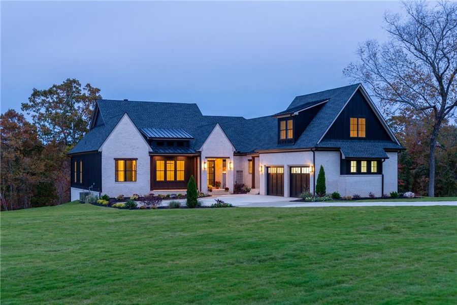 Front exterior of a new home in , Taylorsville, GA, highlighting curb appeal (Image 31). Front exterior of a new home in , Taylorsville, GA, highlighting curb appeal (Image 31).