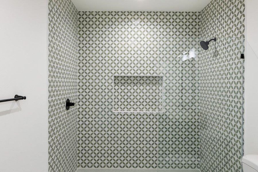 Bathroom with toilet and a shower