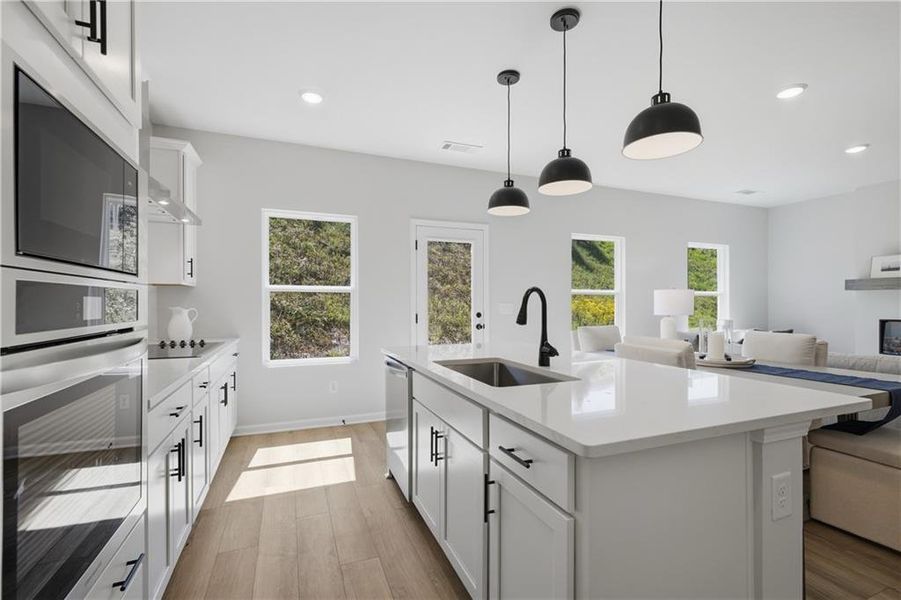 Furnished interior view inside a new home in The Bluffs, Canton (Image 17).
