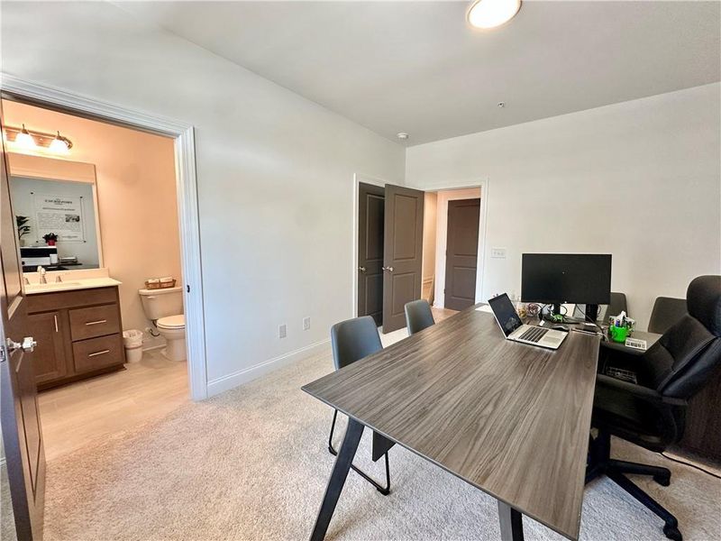 Furnished interior view inside a new home in Market Square at Sawnee Village, Cumming (Image 11). Furnished interior view inside a new home in Market Square at Sawnee Village, Cumming (Image 11).