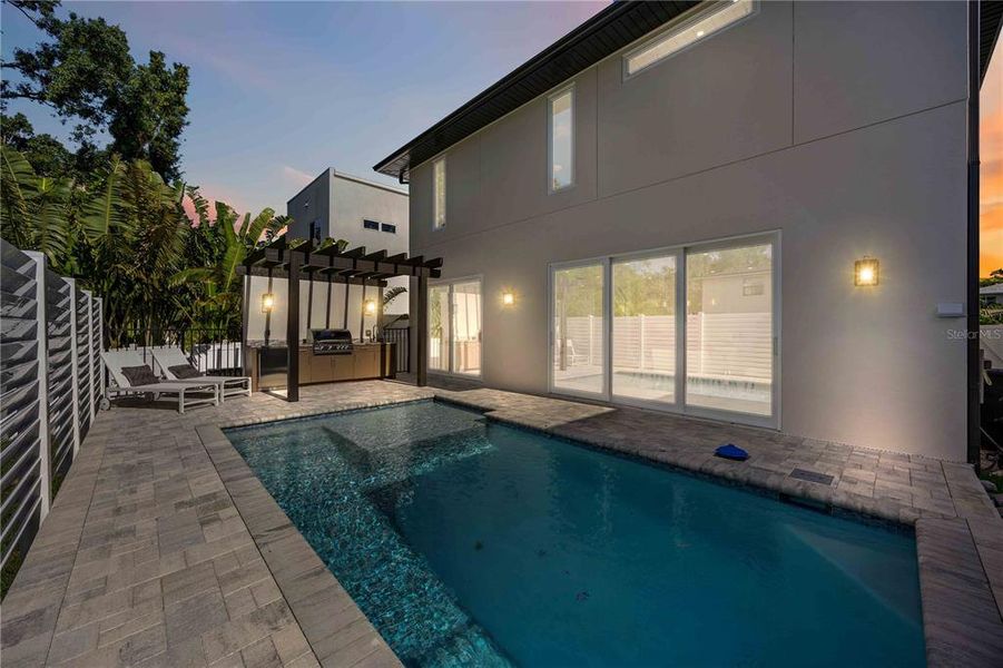 Exterior details and patio area of a home in , Sarasota (Image 31).
