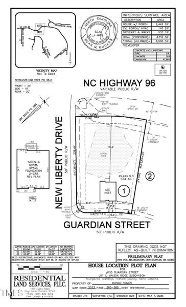 1 MRG Plot Plan 1 MRG Plot Plan