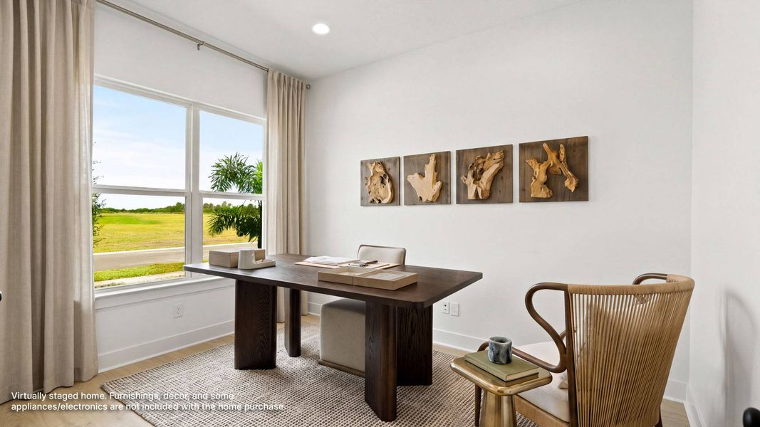 Furnished interior view inside a new home in Reserve at Berry Bay, Wimauma (Image 10).