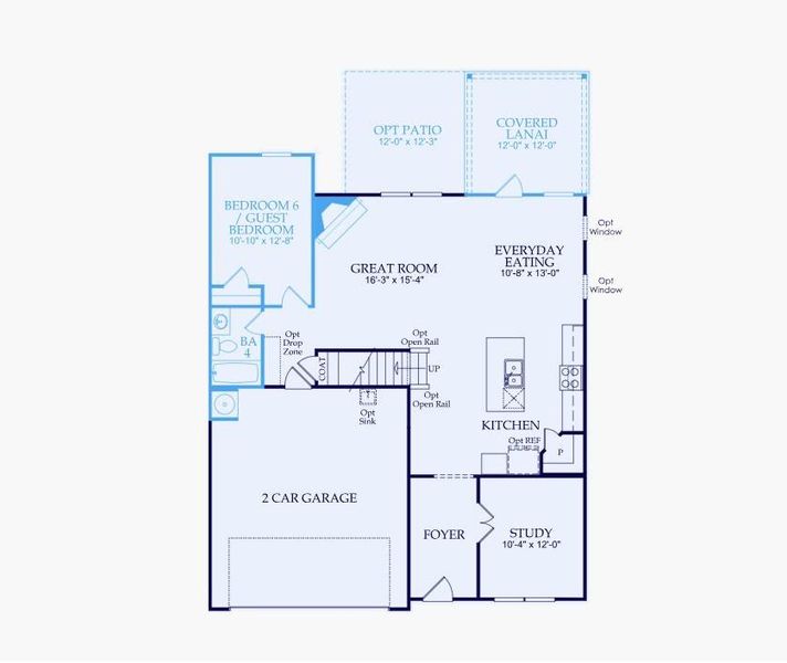2D floor plan layout of this home in Watermist at Mirror Lake, Villa Rica, GA (Image 5). 2D floor plan layout of this home in Watermist at Mirror Lake, Villa Rica, GA (Image 5).