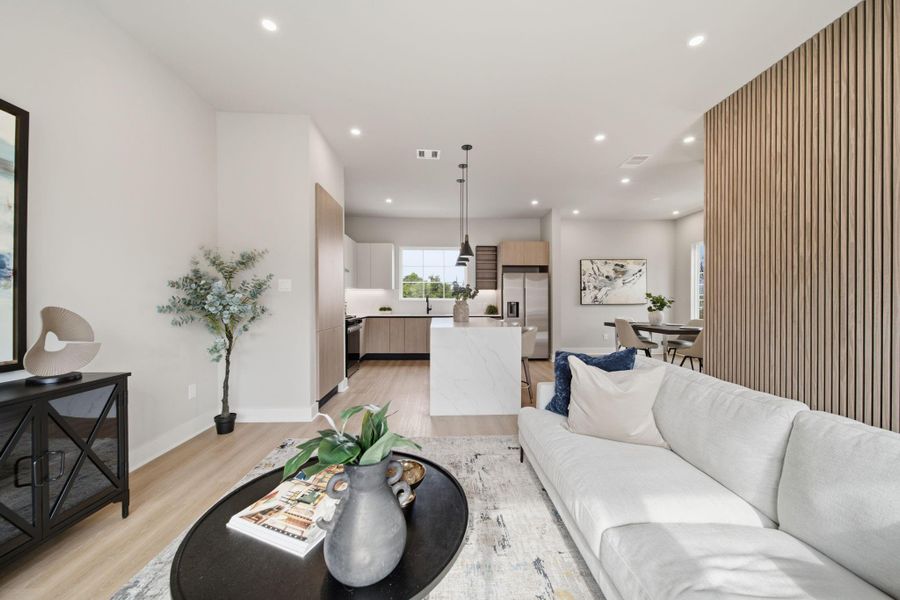 Furnished interior view inside a new home in , Houston (Image 18).