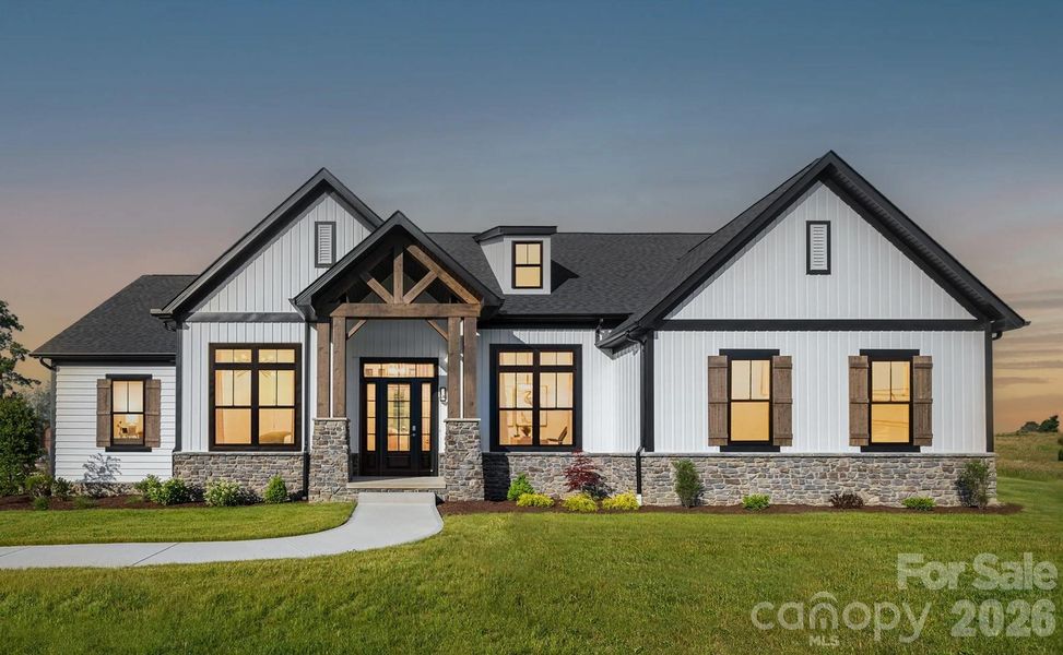 Front exterior of a new home in , Lancaster, SC, highlighting curb appeal (Image 2). Front exterior of a new home in , Lancaster, SC, highlighting curb appeal (Image 2).