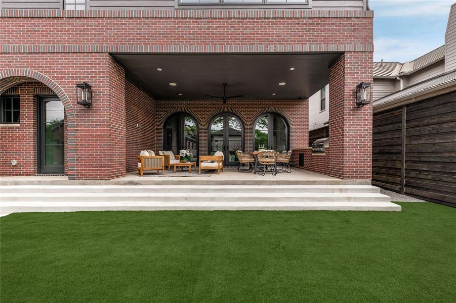 Exterior details and patio area of a home in , Dallas (Image 29). Exterior details and patio area of a home in , Dallas (Image 29).