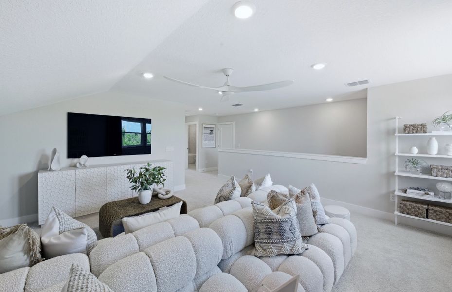 Representative furnished interior of a home built from the Stellar Grand by Del Webb in Del Webb Explore North River Ranch, Parrish (Image 28).