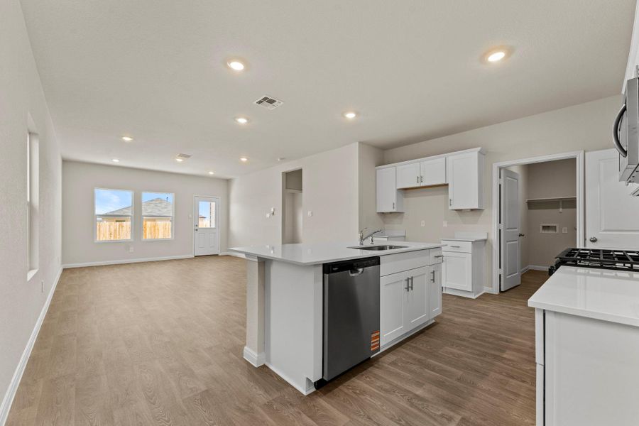 Furnished interior view inside a new home in Whisper South, San Marcos (Image 5).