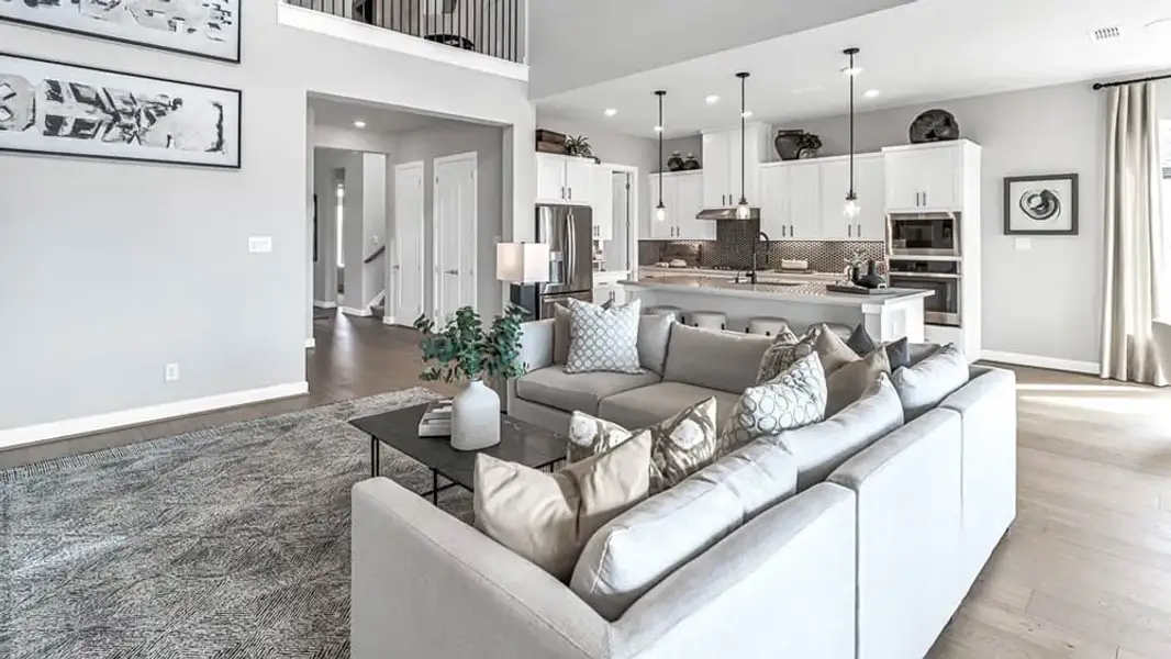 Furnished interior view inside a new home in Avalon at Cypress, Cypress (Image 16).