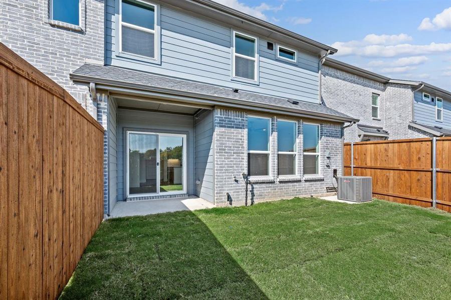 Exterior details and patio area of a home in Enclave at Chadwick Farms, Northlake (Image 2). Exterior details and patio area of a home in Enclave at Chadwick Farms, Northlake (Image 2).