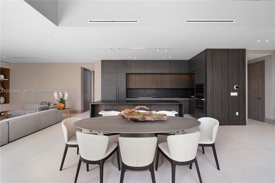 Furnished interior view inside a new home in , Key Biscayne (Image 8).