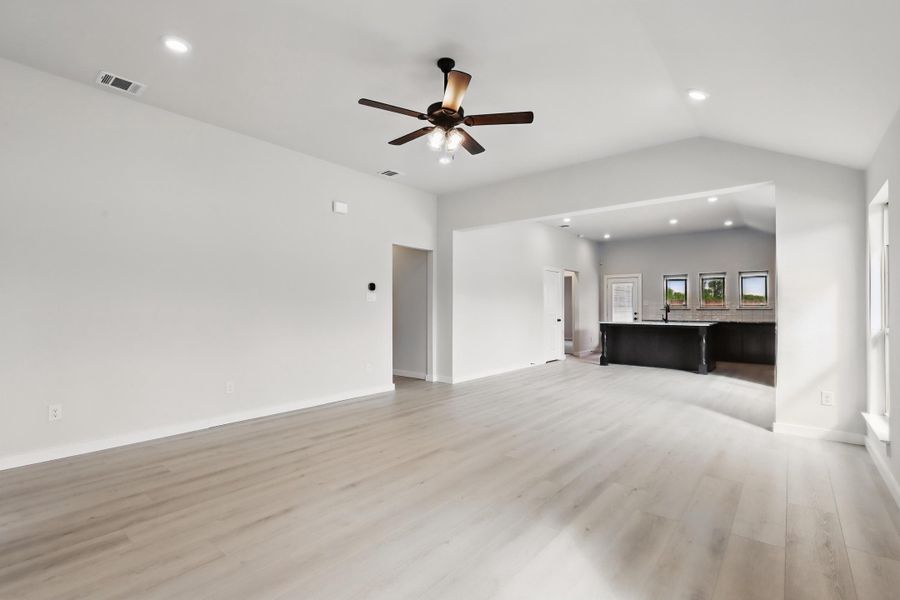 Representative unfurnished interior of a home built from the Devin by Cheldan Homes in Sunset Ridge, Keene (Image 65). Representative unfurnished interior of a home built from the Devin by Cheldan Homes in Sunset Ridge, Keene (Image 65).