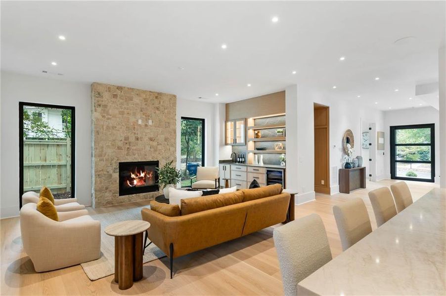 Furnished interior view inside a new home in , Atlanta (Image 27). Furnished interior view inside a new home in , Atlanta (Image 27).