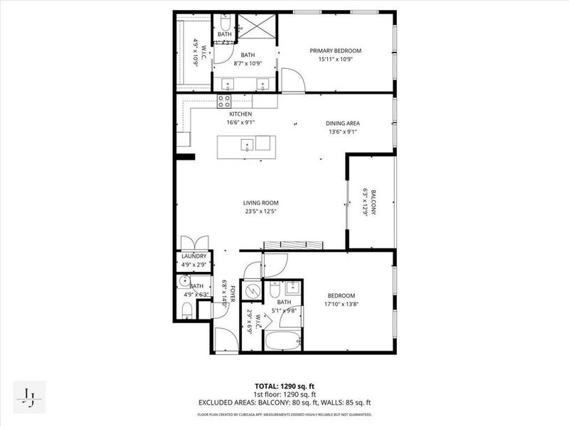 2D floor plan layout of this home in , Peachtree City, GA (Image 4).