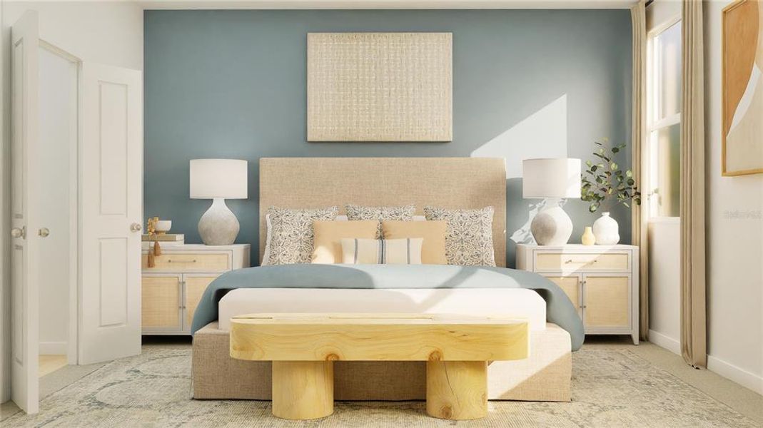 Furnished interior view inside a new home in , Clermont (Image 13).