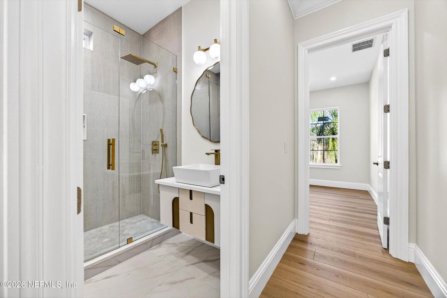 Furnished interior view inside a new home in , Jacksonville (Image 10).