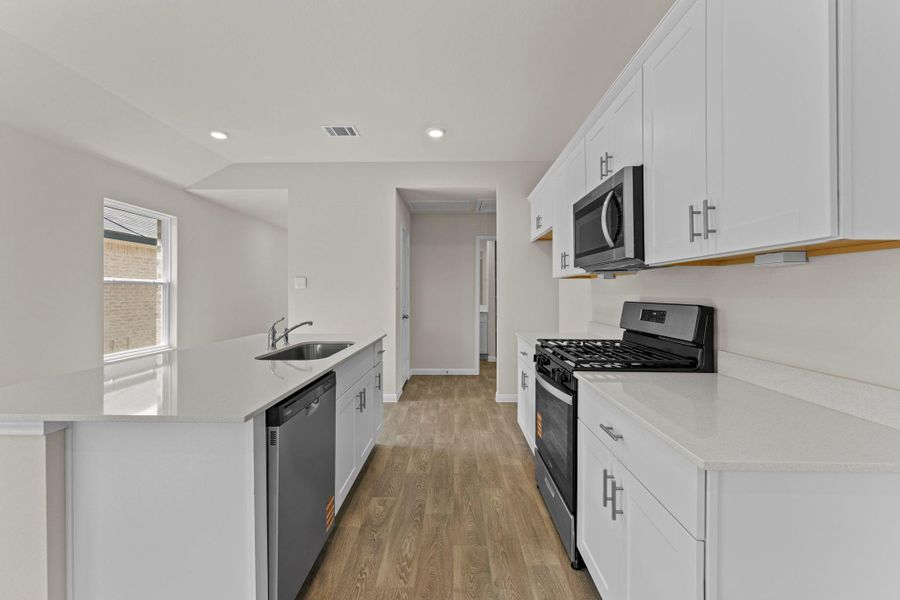 Furnished interior view inside a new home in Whisper South, San Marcos (Image 7). Furnished interior view inside a new home in Whisper South, San Marcos (Image 7).