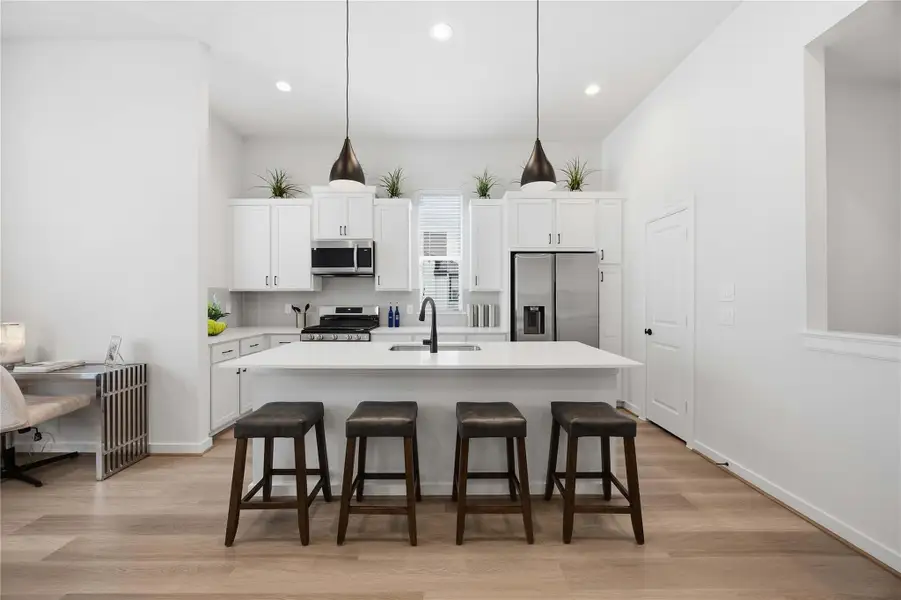 Furnished interior view inside a new home in Fulton Crossing, Houston (Image 8).
