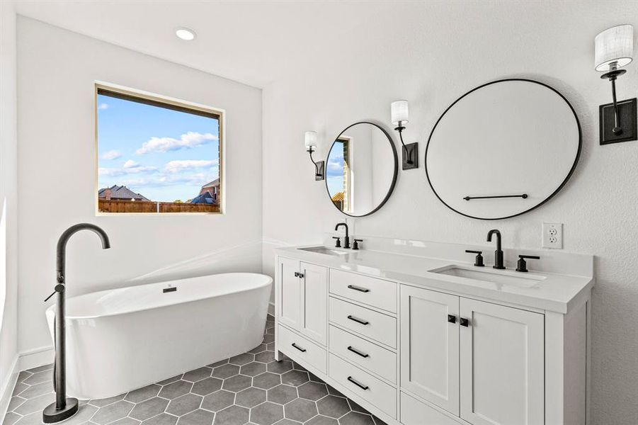 Furnished interior view inside a new home in Gateway Parks, Forney (Image 4).