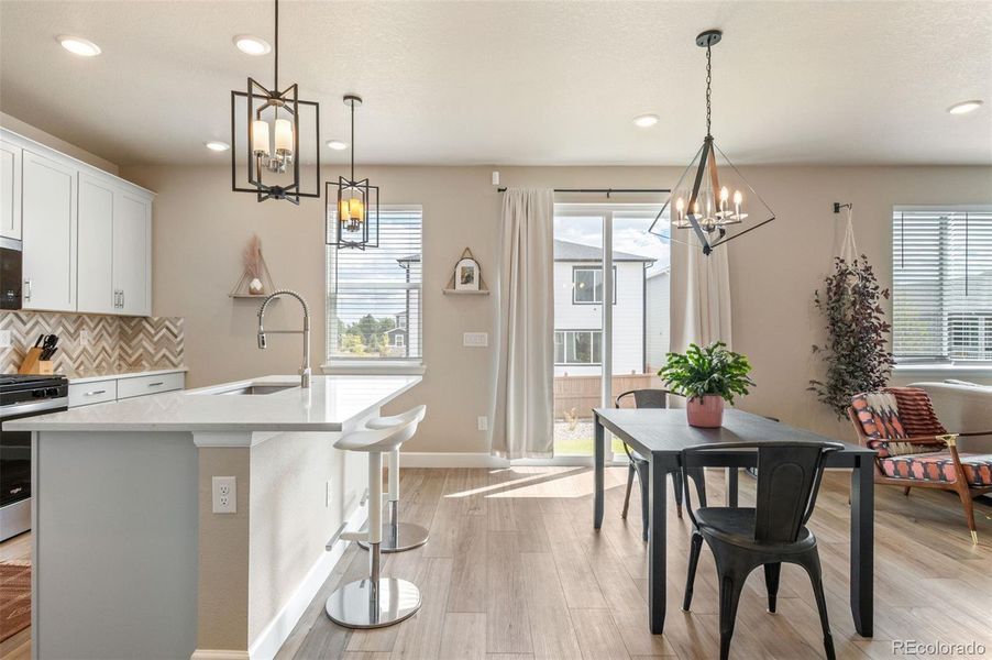 Furnished interior view inside a new home in Sunstone Village at Terrain, Castle Rock (Image 14).