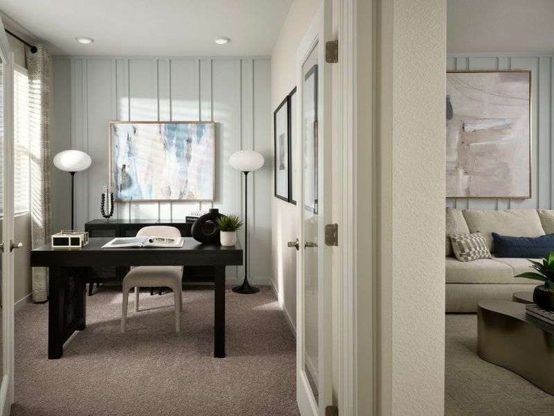 Furnished interior view inside a new home in Barefoot, Firestone (Image 7).