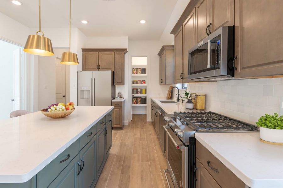 Furnished interior view inside a new home in Bridgeland, Cypress (Image 3). Furnished interior view inside a new home in Bridgeland, Cypress (Image 3).