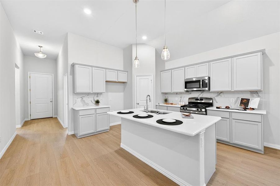 Furnished interior view inside a new home in Tarrytown, Crowley (Image 9).
