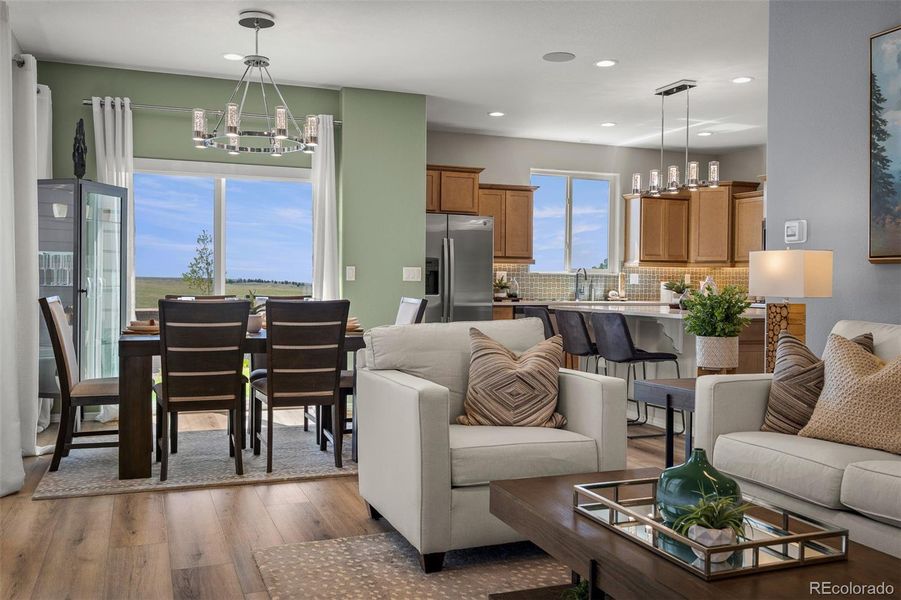 Furnished interior view inside a new home in , Colorado Springs (Image 8).