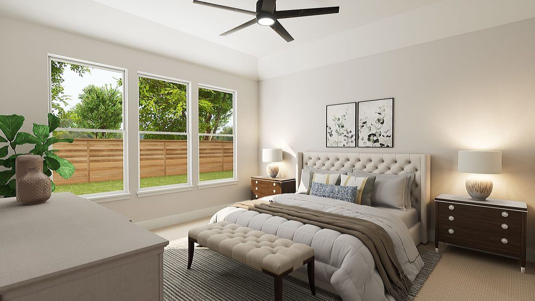 Representative furnished interior of a home built from the Avery by Tri Pointe Homes in The Meadows, Denton (Image 10).