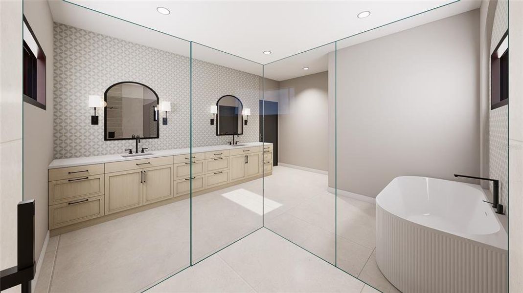 Furnished interior view inside a new home in , Tampa (Image 3).