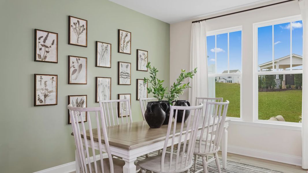 Furnished interior view inside a new home in Spring Village Townhomes, Angier (Image 4).