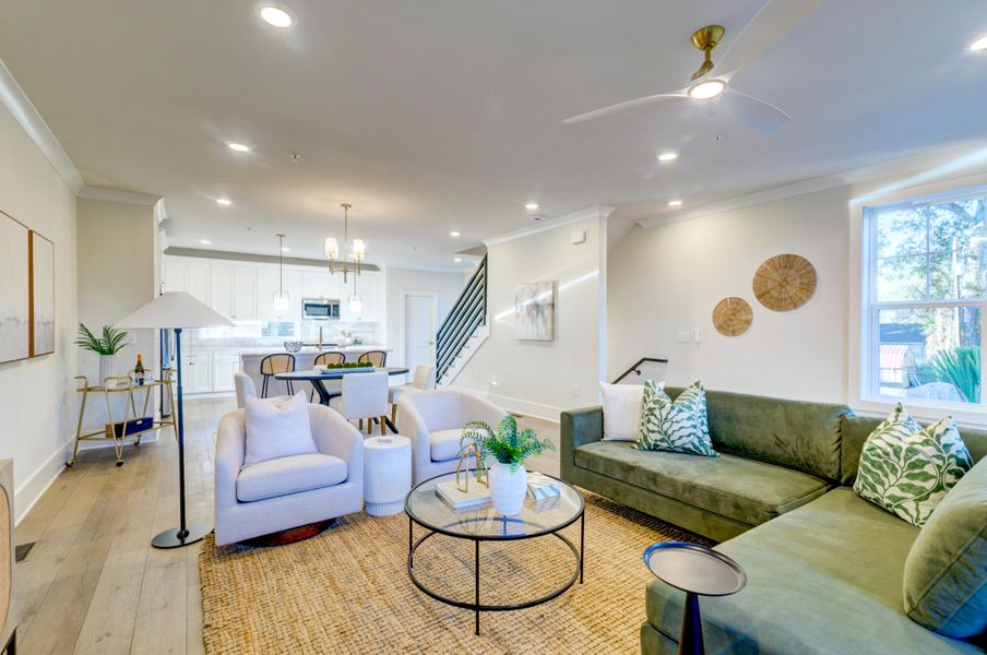 Furnished interior view inside a new home in Walk at Park Circle, North Charleston (Image 37).