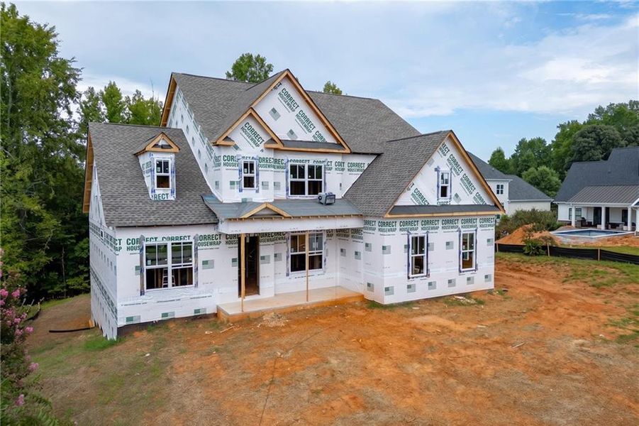 In-progress construction of a new home in , Jefferson, GA (Image 4).