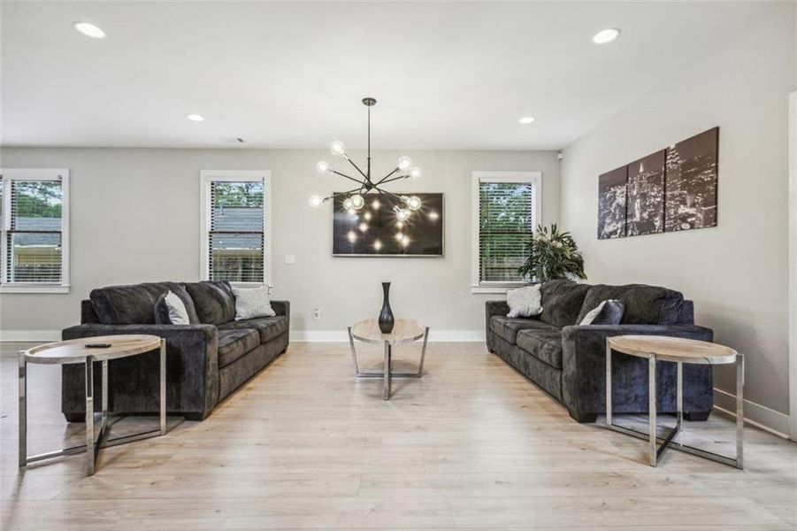 Furnished interior view inside a new home in , Atlanta (Image 8). Furnished interior view inside a new home in , Atlanta (Image 8).