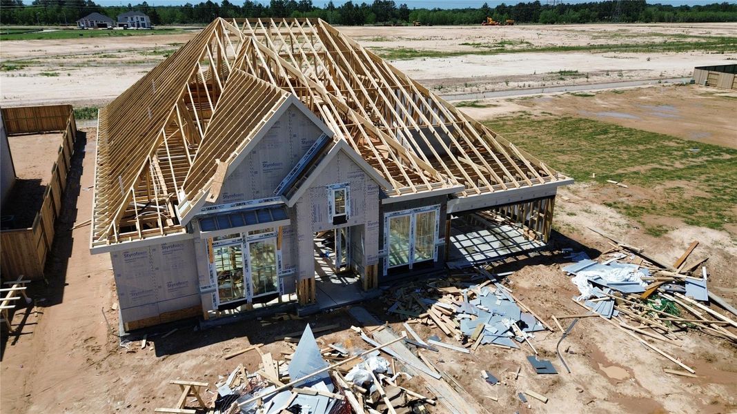 In-progress construction of a new home in , Katy, TX (Image 9).