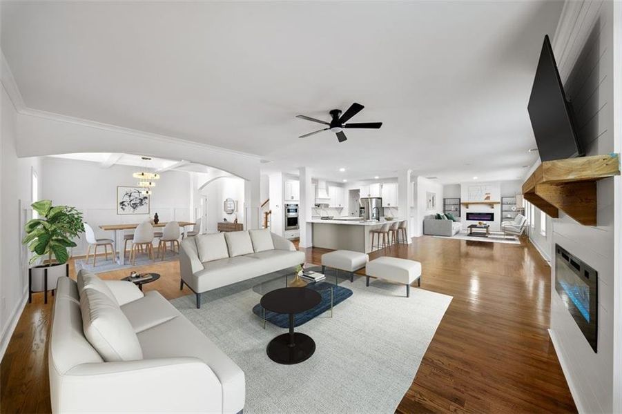 Furnished interior view inside a new home in Silvercrest Lakes, Acworth (Image 5).