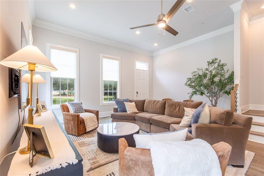 Furnished interior view inside a new home in , Addison (Image 12).