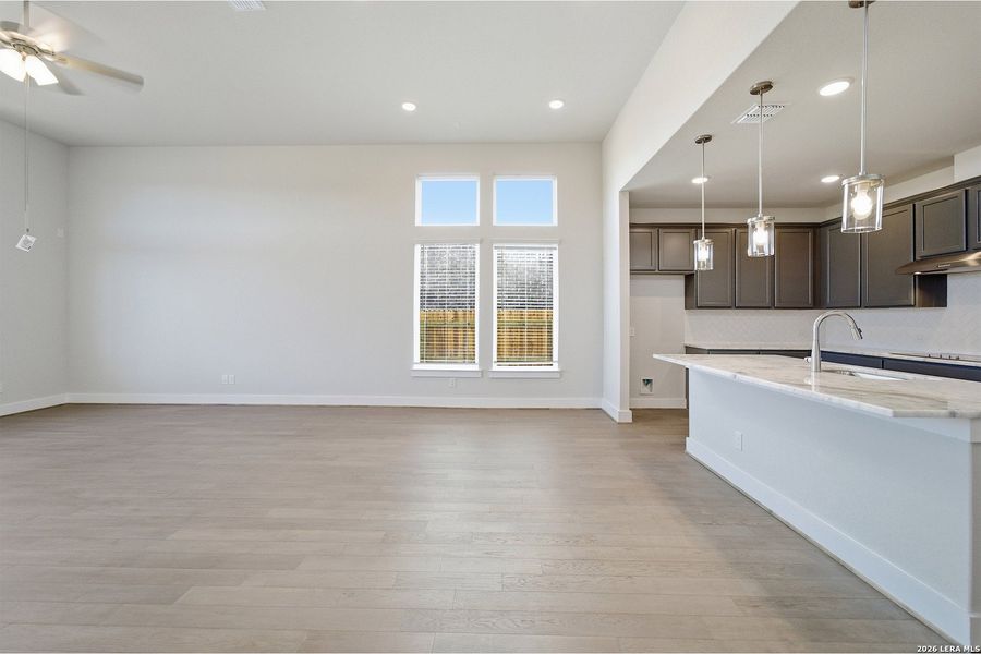 Spacious, unfurnished interior of a new home in The Woodlands at Medina Hills, Mico (Image 29).