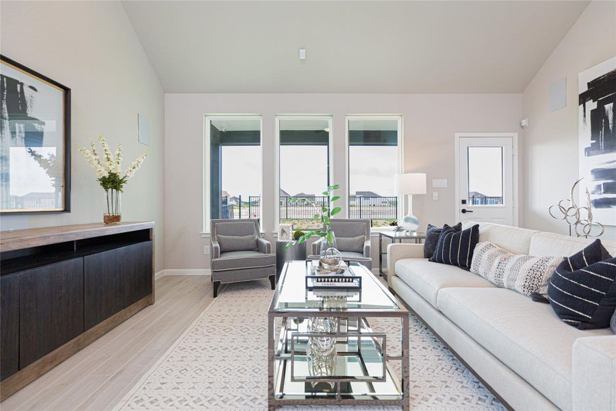 Furnished interior view inside a new home in , Conroe (Image 26).