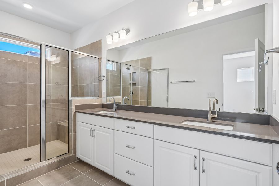 Furnished interior view inside a new home in Terraces at the Exchange, Indian Land (Image 7).